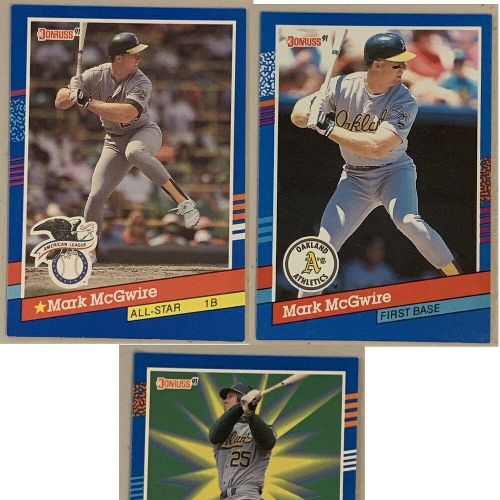 1991 Donruss Baseball Cards Mark McGwire All-Star Grand Slam